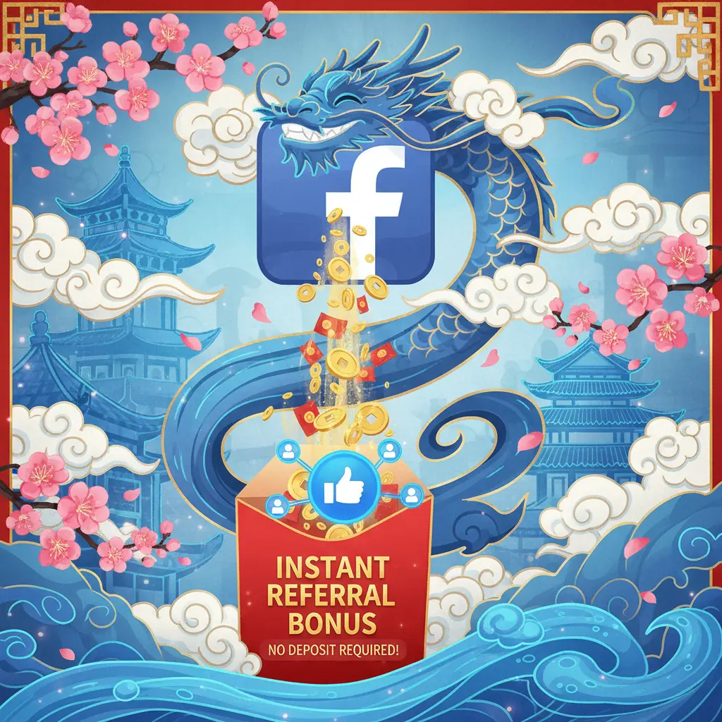 instant referral bonus no deposit - Facebook