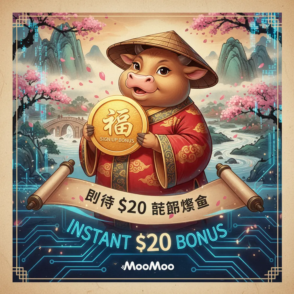 instant $20 sign up bonus - MooMoo